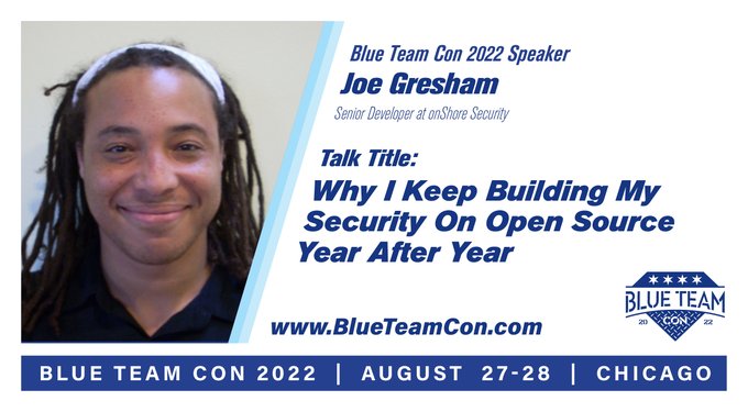 Joe Gresham at Blue Team Con 2022